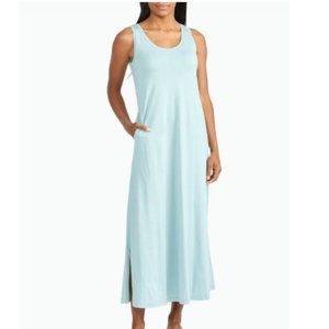 Free Fly Women's Flats Blue Scoop Neck Bamboo Heritage Midi Dress Size XS